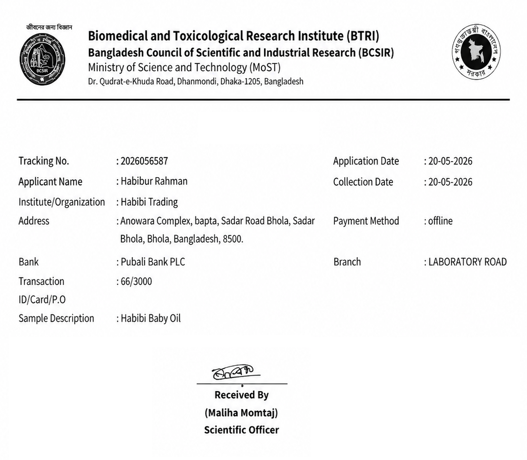 BCSIR Lab Test Report